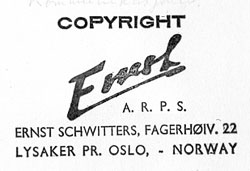 Ernst Schwitters's seal, c. 1950